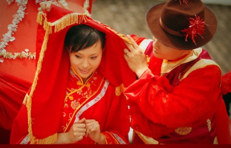 Китайская свадьба - наряды молодых