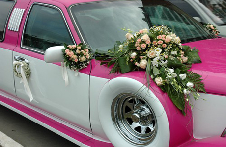 Свадебные украшения для авто