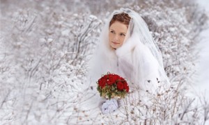 Зимний свадебный букет