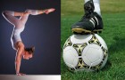 Футболисты и гимнастки