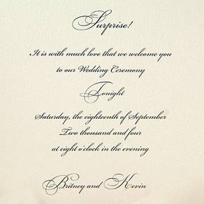 Карточка-сюрприз - приглашение на свадьбу