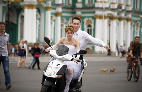 Свадьба на скутере
