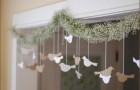 Бумажные голуби на свадьбу