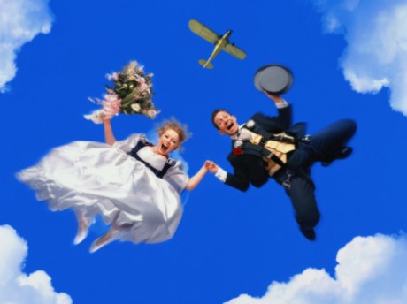 свадебный прыжок с парашютом