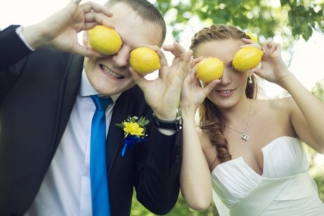 Свадебные блюда и украшения: цитрусовая свадьба