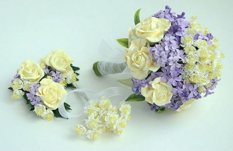 Свадебная флористика - розы и сирень на свадьбу