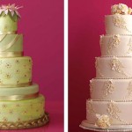 Свадебный торт с разноцветной глазурью - и больше украшений не требуется