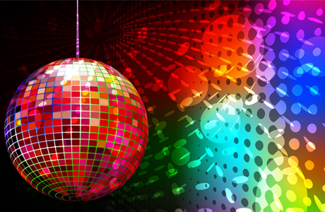 Свадьба в стиле диско: яркие шары