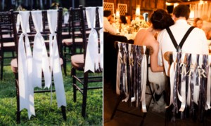 Как оформить стулья на свадебном банкете