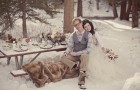 Зимняя свадьба на открытом воздухе