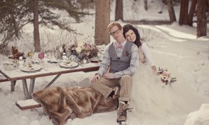 Зимняя свадьба на открытом воздухе