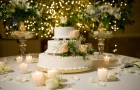 Зимний свадебной торт