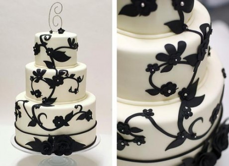 Свадебный торт на контрастах