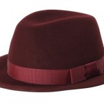 Шикарная бордовая шляпа