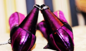 artistic-wedding-photography-hot-fuchsia-sparkly-bridal-heels-diamond-wedding-bands-on-heels__full-carousel