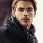 Модный мужской шарф-хомут