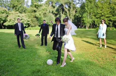 Футбол на свадьбе
