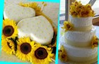 Желтый свадебный торт - красиво