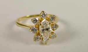 Итальянское кольцо с бриллиантами