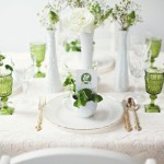 Оформление свадьбы в белых и салатовых тонах