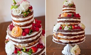 Голый свадебный торт