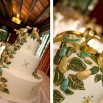 Свадебный торт с летним орнаментом 