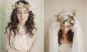 Vintage-floral-hairpieces-and-veil1