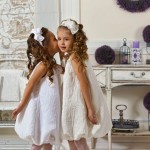 Девочки в белоснежных платьях для свадьбы