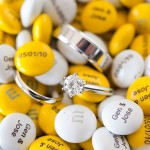 Свадебные кольца среди жевательных конфеток