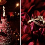 Свадебные кольца на свадебном торте