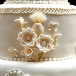 Цветочный декор свадебного торта