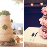 Свадебные торты украшенные нежными цветами