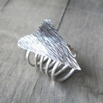 Обручальное кольцо с серебряным сердцем