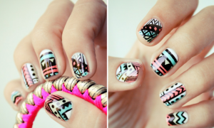 funky-wedding-nail-art-for-modern-stylish-brides-pastel-with-black-pattern__full-carousel