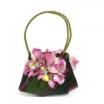Свадебная сумочка со светлыми орхидеями