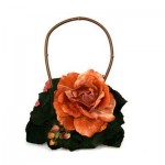 Свадебная сумочка с оранжевой розой