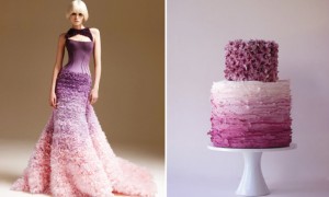 ombre-wedding-cake-and-dress