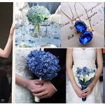 Синие цветы в свадебном декоре