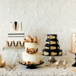 Металлические детали на свадебных тортах