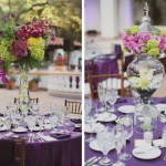 Цветочные композиции с пурпурными цветами