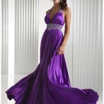 Фиолетовый свадебный наряд